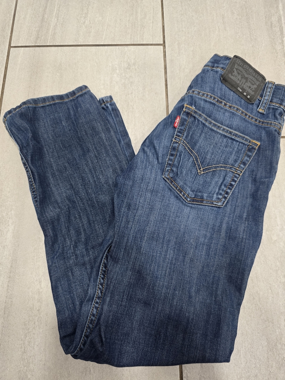 Levi's 511 Performance Slim Boys Jeans Size 12 Regular 26x26 Dark Wash